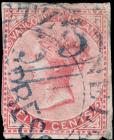 British Columbia & Vancouver Island 1865, 5c Rose, Imperf, Used (Sc 3)