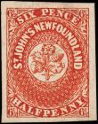 Newfoundland. 1857, 6 1/2d Scarlet Vermilion, Used (Sc 7)