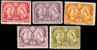 1897, 1/2c-$5 Queen Victoria Jubilee Issue Complete Mint (Sc 50-65)