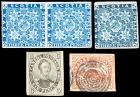 Canada & Provinces. 1851-1868 Expertized Stamps, 7 Stamps