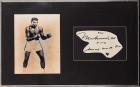 Muhammad Ali: World Heavyweight Champion: Outstanding Oversized Cut Signature and Wonderful Inscription Framed