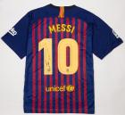 Lionel Messi Official Back Signed Barcelona 2018-19 Home Jersey, One of The Greatest Soccer Players in History