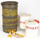 Post Apollo 11 Parachute Deployment Mortar Container With Two Other Apollo Containers Inside With 80+ Tubes of Seeds