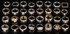 37 Lady's 14 and 10K Gold Rings All Having 12 Point Diamonds, 75 Grams Total Weight
