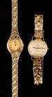 Two Lady's 14K Yellow Gold Watches