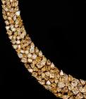 Magnificent 55 Carat Natural Fancy Colored Diamond Necklace Set In 18K Yellow Gold - 2