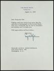 Johnson, Lyndon B. -- TLS as President Thanking His Secretary of Defense For His Birthday Present