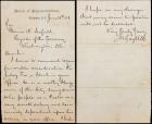 Garfield, James A. - ALS Asking for Consideration for a Poor Clergyman