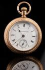 WITHDRAWN - 14 Karat Yellow Gold Open Face Columbus Pocket Watch