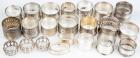 20 Sterling Silver Mixed Napkin Rings, Great for Casual Entertaining: Collection Eight