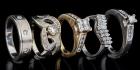 Five Assorted Vintage Lady's 14K Yellow and White Gold Diamond Rings and One Platinum