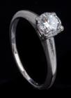 Lady's Platinum Diamond Solitaire Ring, <3/4> Carat