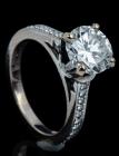 Gorgeous 18K White Gold Diamond Solitaire with 1&Acirc;&frac14; Carat Diamond Boasting Great Color