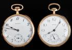 Two 14 Karat Yellow Gold Open Face Howard Pocket Watches