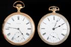 Two Gold-Filled Open Face Howard Pocket Watches