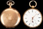 Two Yellow Gold Pocket Watches, One 14 Karat and One 18 Karat