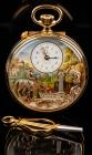 Reuge: Sainte-Croix Pocket Watch with Musical Cylinder, New In Elegant Box, Rare