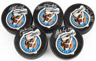 Five Signed LA Kings Stanley Cup Hockey Pucks from Playoffs in 1993