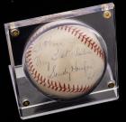 Sandy Koufax: 1962 Signed, Inscribed and Dated Baseball Including That Day's Dodgers/Cardinals Score, JSA Cert