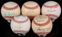 Five Signed Baseballs: Mike Piazza, Lou Brock, Rod Carew, Frank Thomas and Tommy Lasorda 4 with JSA Certs