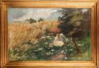 Aleksei Vladimirovich Isupov: Celebrated Russian/Italian Artist Original Oil on Canvas "Rendezvous in the Forest"