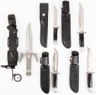 Five Original Buck Knives Including The Buck 184 Survival Knife: All in Excellent Condition with Original Sheaths