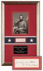Jackson, Thomas J. "Stonewall" -- Signature and Sentiment of the Confederate General