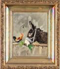 Antonio Barone: Early 20th Century Italian American Artist, "Burro's Rooster"