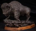 William Jorgensen: Limited Edition Bronze Buffalo "Edge of Extinction"