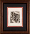 Marc Chagall: "Moses Striking Water From The Rock" Signed Limited Edition Etching from 1956