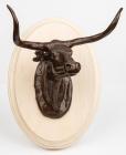 (After) Charles Marion Russell: Extremely Popular, Longhorn Steer Bronze Limited Edition 8/30