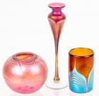 Correia Art Glass: Four Vintage Original Signature Pieces Dated and Signed Late 1970s - Early 1980s