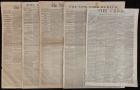 [Lincoln, Abraham] Five Original 1861 Newspapers: The New-York Times (2), The New York Herald (2), and pro-Rebel Paper The Crisi