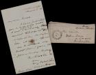 Van Buren, Martin -- Autograph Letter Signed + Free Frank