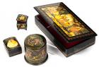 Russian Lacquer Boxes: From Palekh, Russia Boasting Wonderful Folklore Scenes in a Variety of Shapes