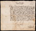 Louis XI -- Document Signed as Dauphin