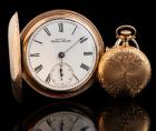 14 Karat Yellow Gold American Waltham Closed Face Pocket Watch, Plus a 14 Karat Yellow Gold Case Only