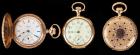 Three Lady's 14 Kt. Yellow Gold Watches -- One Open Face and Two Hunting Cases2