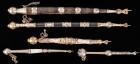 Five (5) Vintage/Antique Silver and Brass Yad Torah Pointers Made from Ebony, Horn or Mother of Pearl