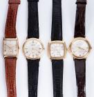 Four Men's Wrist Watches: Benrus, Girard-Perregaux, (2), and Le Coultre