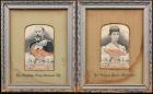 [Edward VII and Alexandra] Woven Silk Portraits - 2