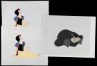 Three (3) Disney Hand Painted Animation Cels: Two of Snow White, One of Lucifer the Cat from Cinderella - 2