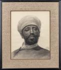 Jumo, V. -- Charcoal and Pencil Drawing of a Nomad - 2