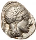 Attica, Athens. Silver Tetradrachm (17.18 g), ca. 454-404 BC EF