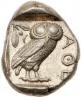 Attica, Athens. Silver Tetradrachm (17.18 g), ca. 454-404 BC EF - 2