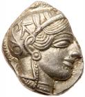 Attica, Athens. Silver Tetradrachm (17.20 g), ca. 454-404 BC EF