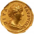 Diva Faustina I. Gold Aureus (7.34 g), died AD 140/1