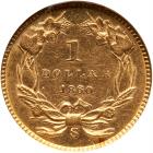 1860-S $1 Gold Indian ANACS AU55 Details - 2