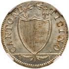 Switzerland: Ticino. 3 Soldi, 1813 (Star) NGC MS65