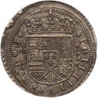 Spain. 8 Reales, 1711-J (Madrid) NGC AU58